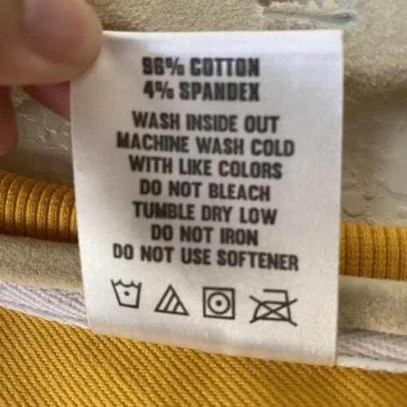 Zyia Long Sleeve Mustard Yellow Cropped Sweatshirt size XS - Picture 6 of 6